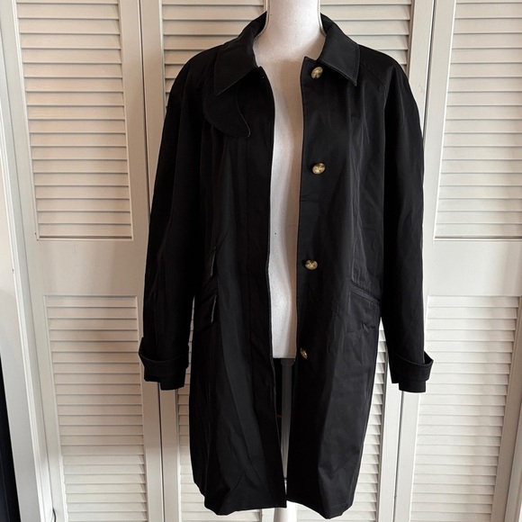 MICHAEL Michael Kors Jackets & Blazers - Michael Kors Button In Insulated Lining Trench Coat Black Rain Classic Size XL